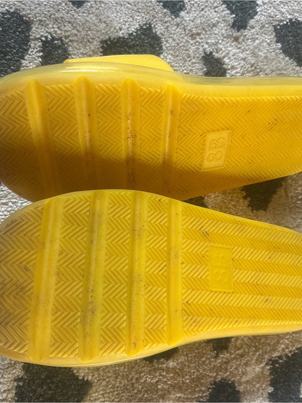 Yellow women’s Slide Sandals - Bright Slip-On Comfort - Picture 2 of 2